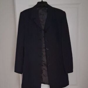 Men's Black Military Coat